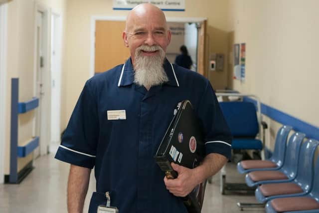 Pictured: Andrew Beswick. Photo credit: Northampton General Hospital Insight Magazine.
