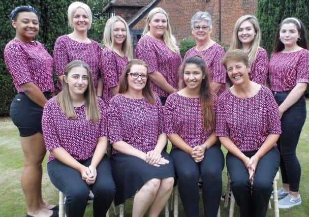 The Northants Ladies golf team