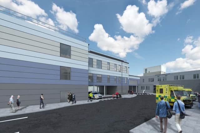 The two-storey assessment unit is set to open in October to assess acutely unwell patients arriving from the emergency department or referred by their GP. Credit: NGH Insight magazine.