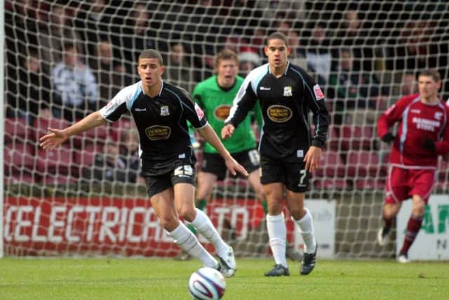 England's Kyle Walker played for the Cobblers on-loan from Sheffield United as an 18-year-old. Here he is pictured in a game against Scunthorpe in December 2008.