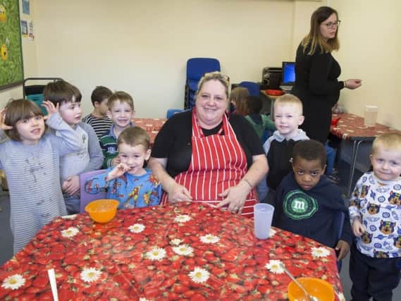 Readers fundraising efforts paid for nursery cook to dish up hot meals for pupils