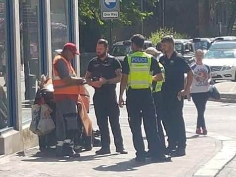 A contractor from Veolia was issued a fixed-penalty notice by the council's own enforcement agents - for dropping a cigarette butt.