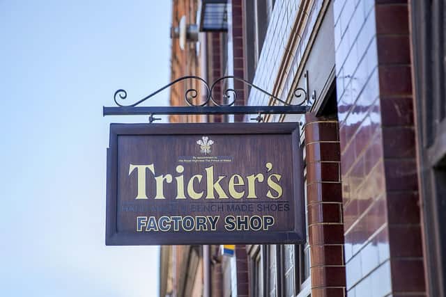 1,000 pairs of shoes are handmade in Tricker's factory in The Mounts every week by 96 Trickers employees.