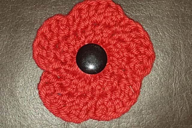The Northampton branch of the Royal British Legion would like knitted poppies like the one pictured to be made for a display they have planned