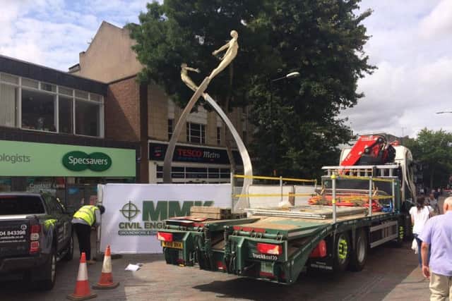 The Francis Crick memorial statue in Northampton is set to be removed for a deep clean.