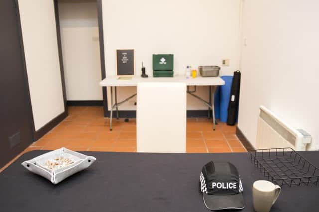 Inside the centre police can take live statements following incidents on nights out and tend to vulnerable people.