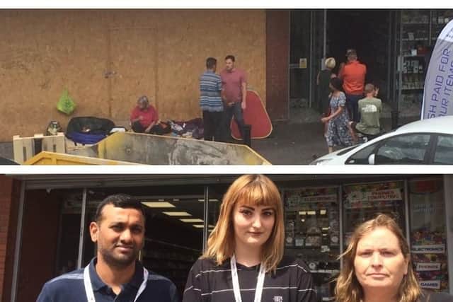Staff at Eazzy Trade in Northampton say the homeless camp on their doorstep is having an effect on their business.