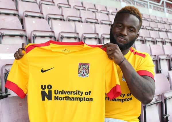 Junior Morias is delighted to be a Cobblers player (Picture Pete Norton)