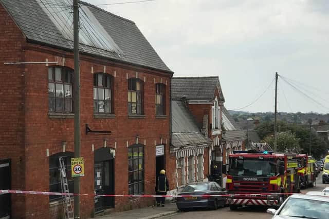 Emergency services have taped off Bective Road while they attend the scene.