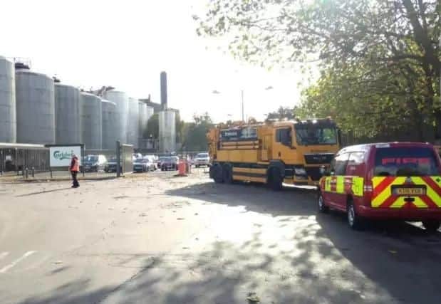 File picture from November 2016 following an ammonia leak, which led to David Chandler's death.