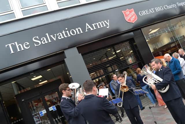 The superstore opened last year to a fanfare by the Salvation Army Band.