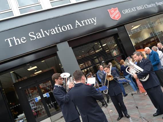The superstore opened last year to a fanfare by the Salvation Army Band.