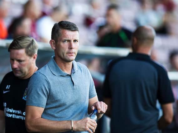 POSITIVE NIGHT: Cobblers boss Dean Austin praised his team's performance in their 3-0 win over Barnet on Tuesday. Picture: Kirsty Edmonds
