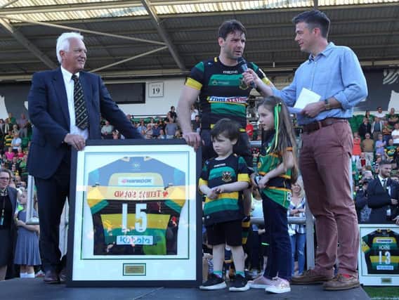 Ben Foden made 250 appearances for Saints (pictures: Sharon Lucey)