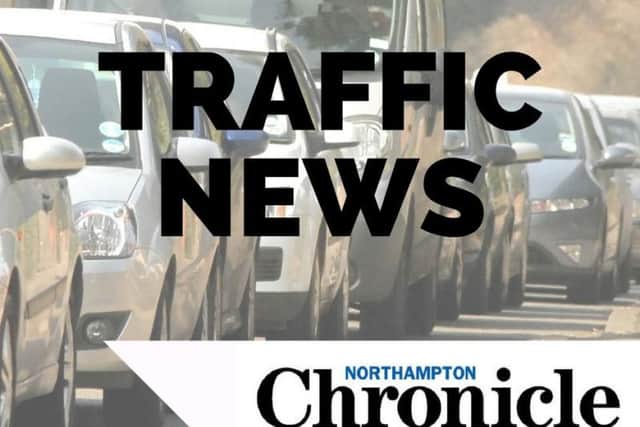 M1 motorists are experiencing long delays.