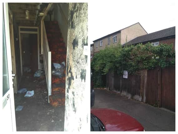 A neighbour has complained of black mould and rats at the Bouverie Walk house