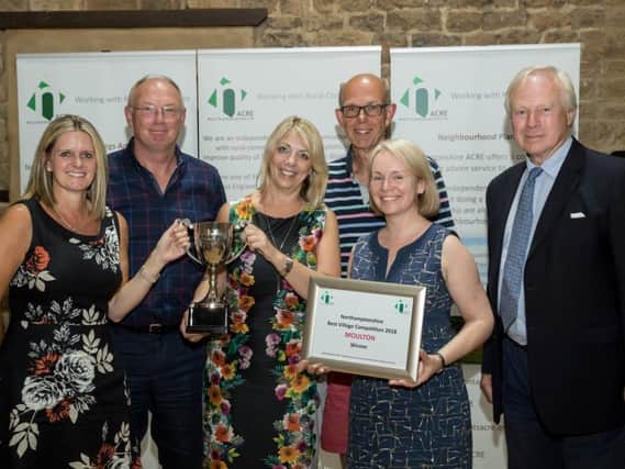 Moulton has been awarded first place in the Northamptonshire Best Village competition.