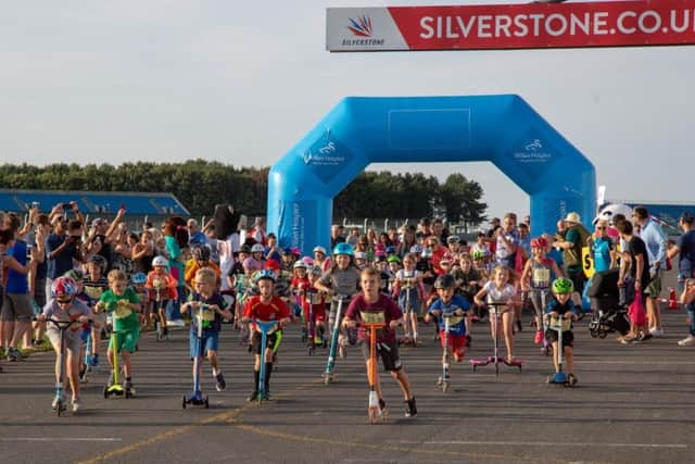 Usually held at Willen Lake, this year's Scooterthon took place at Silverstone