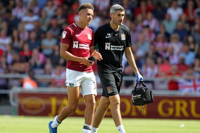 Shaun McWilliams was forced off injured after just 20 minutes