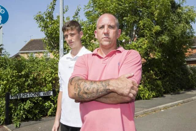 Dean Wood and his son