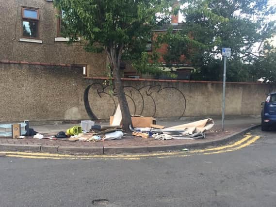 Matt King took this photo of fly-tipping on what he's nicknamed a "trash-island"