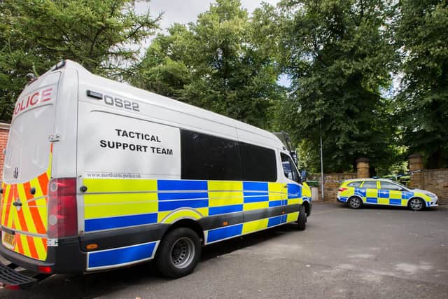 St Katherine's Gardens was still taped off by police yesterday (Wednesday).
