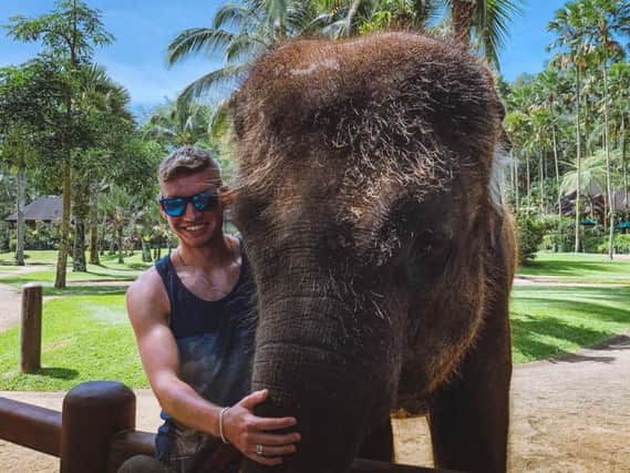 Gareth pictured in Bali earlier this year.