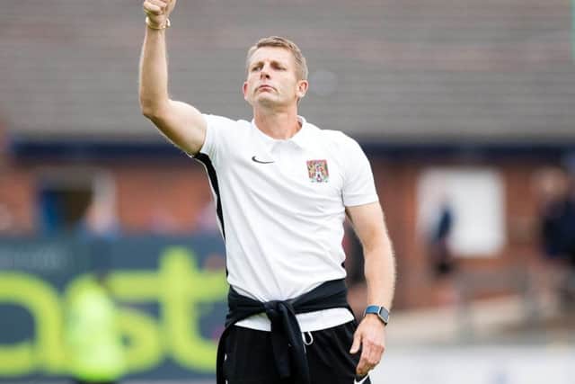Dean Austin hailed the 'unbelievable' support Cobblers took to Carlisle on Saturday. Picture: Kirsty Edmonds