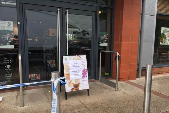 Starbucks remains closed this morning following an armed raid this morning