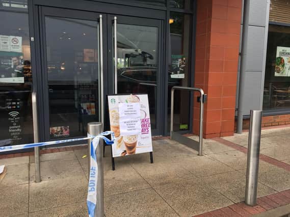 Starbucks remains closed this morning following an armed raid this morning