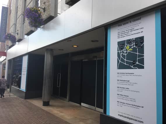 Marks and Spencer closed in Northampton on Saturday