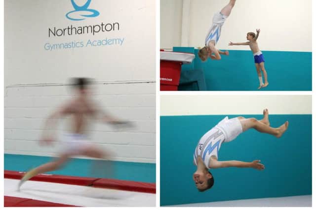 Gymnasts show of their talents at the grand opening of the academy's new facility. All pictures by Kirsty Edmonds