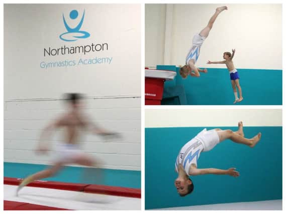 Gymnasts show of their talents at the grand opening of the academy's new facility. All pictures by Kirsty Edmonds