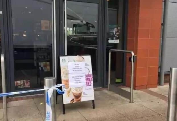 The coffee house was closed to allow police to investigate