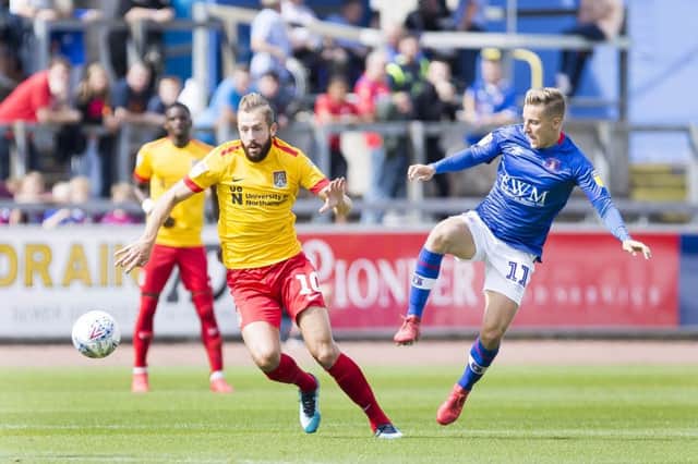 MAN ON A MISSION: Kevin van Veen has targeted at least 20 goals this season. Pictures: Kirsty Edmonds