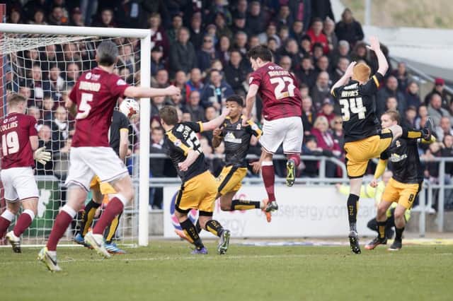 John Marquis heads Cobblers in front when Cambridge last came to Sixfields for a league game - but United grabbed a last-minute leveller to briefly stall Town's charge towards the title.
