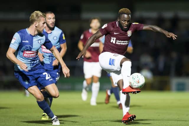 Could Junior Morias be given his first league start for the Cobblers this weekend?