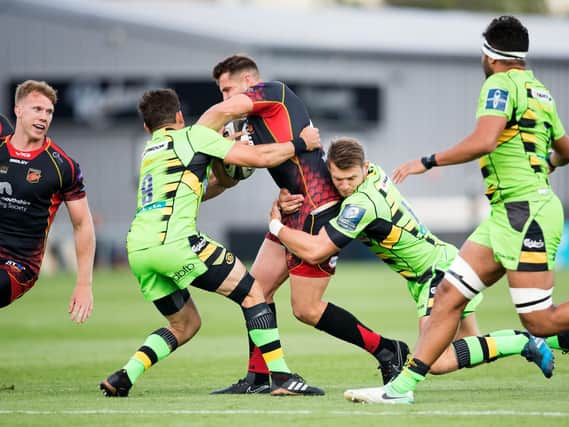 Saints were made to scrap by the determined Dragons (pictures: Kirsty Edmonds)
