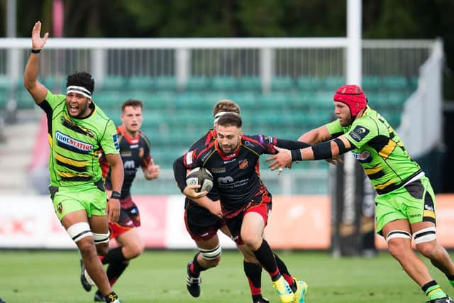 Lewis Ludlam and James Haskell in action for Saints