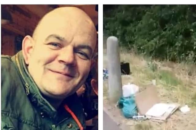 Stuart Lancaster filmed his walk to work in Semilong in a bid to show the extent of litter in the area.
