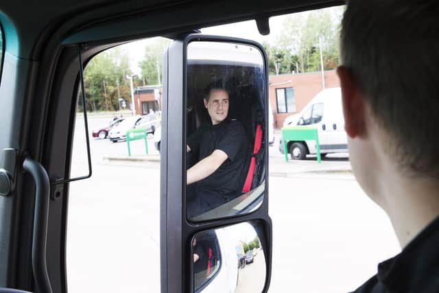The unmarked HGV is back on patrol to improve safety on Northamptonshires roads.