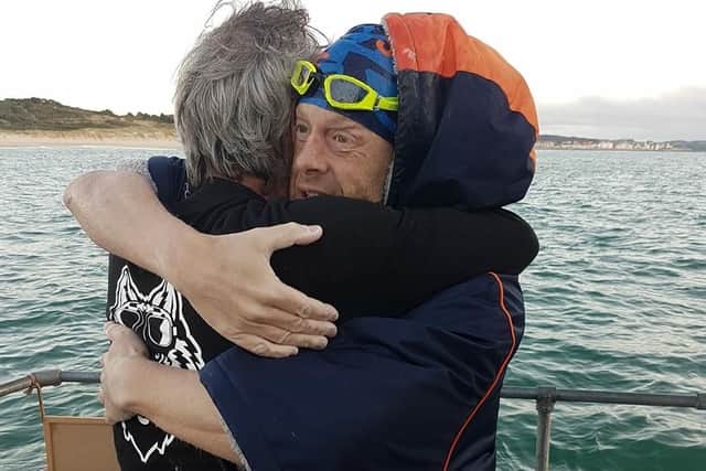 "I just hugged my dad and we both burst into tears."