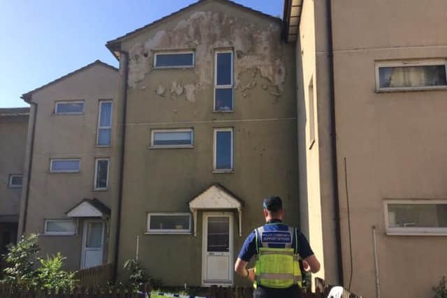 The scene of the murder in Butterwick Walk.