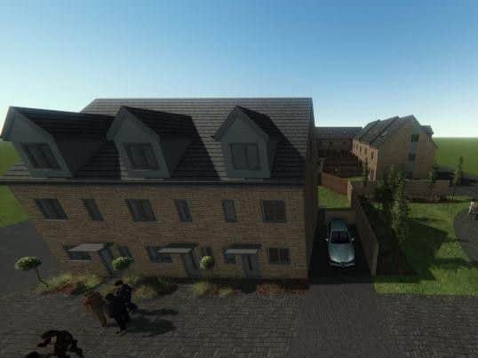 14 three-bedroom homes could be built on the brownfield site that has been derelict for 11 years