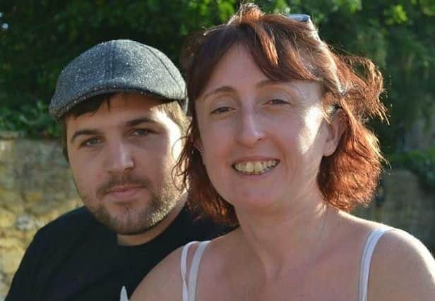 Stephen pictured with partner Bianca. The pair live with Bianca's parents who they care for and take Terrance in for a couple of nights when they have room.