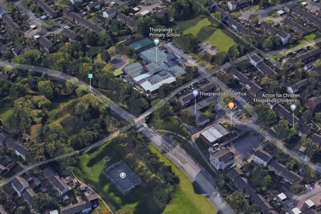 The play area is between Billing Brook Road and Crestwood Road, near Thorplands  Primary School. (Picture: Google)