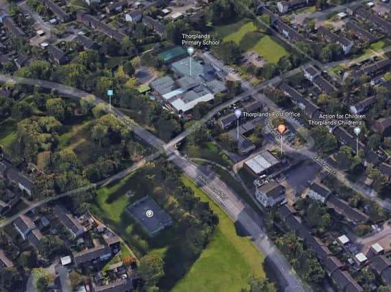 The play area is between Billing Brook Road and Crestwood Road, near Thorplands  Primary School. (Picture: Google)