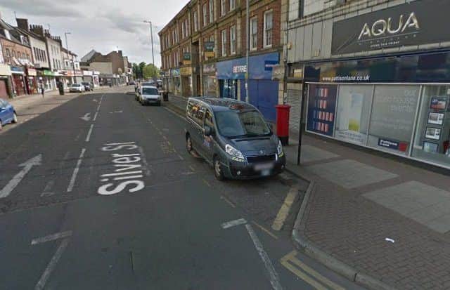 The tax rank in Silver Street, Kettering. Copyright Google. NNL-180831-144733005