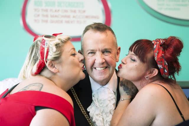 L-R: Cherly Cole the mayor of Northampton councillor Tony Ansell and Maria Breedy.