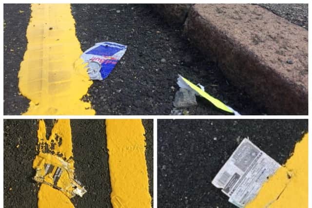 Northamptonshire County Council says the "unacceptable" work in Earl Street has been repainted.
